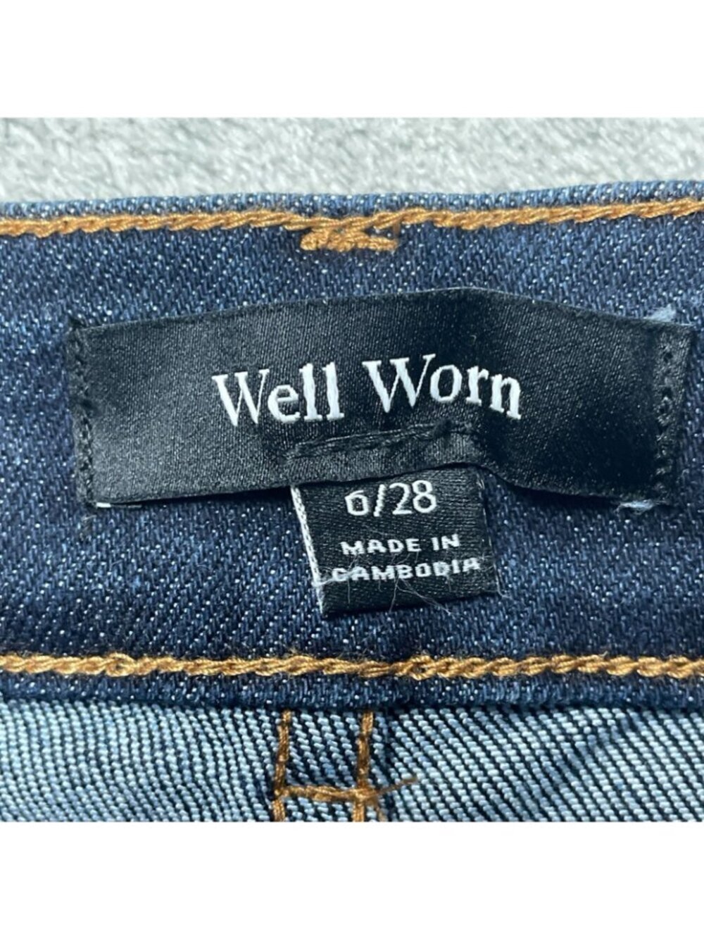 NWT Well Worn Women's Size 6/28 Wide Leg High Rise Jeans Dark Wash Denim G2140 - Picture 9 of 13